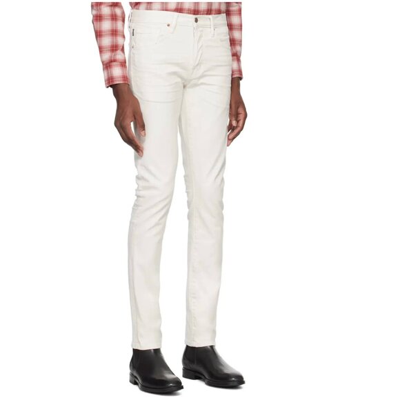TOM FORD Off-White Selvedge Slim-Fit Jeans - Picture 2 of 4
